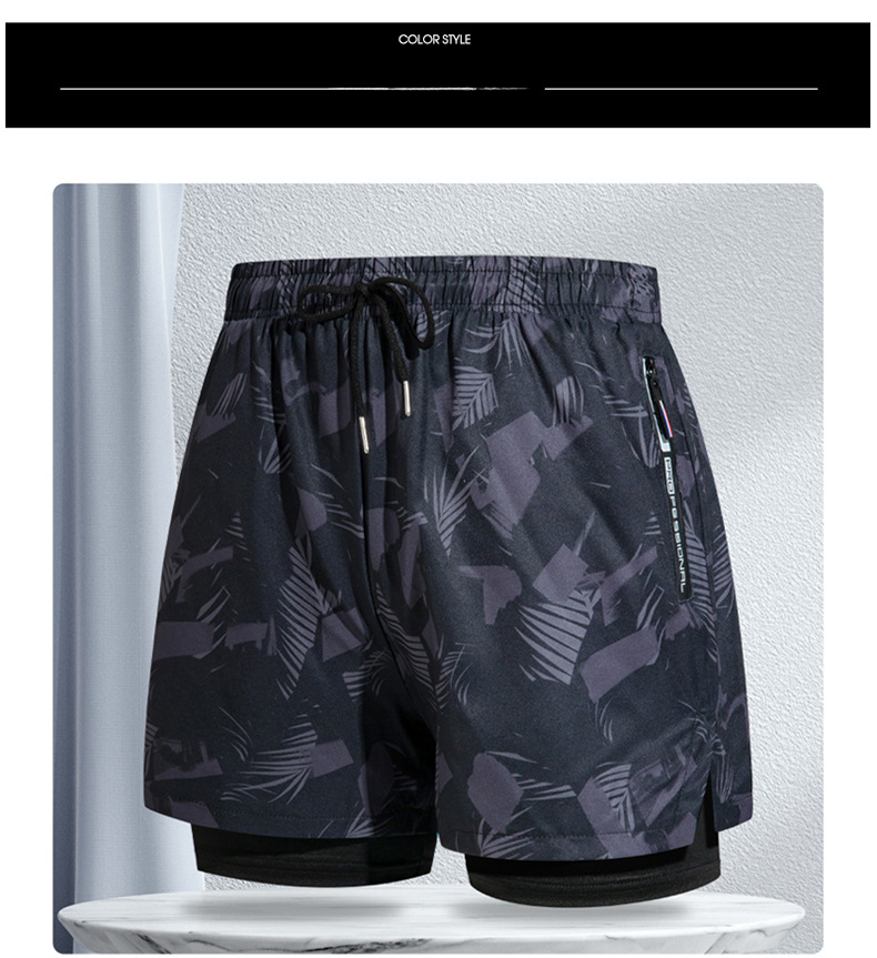 Costume da bagno da uomo a cinque pezzi con angoli piatti, nuovo equipaggiamento professionale per il nuoto da spiaggia per adulti_voghion.com